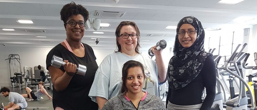 Women at the gym in Tower Hamlets