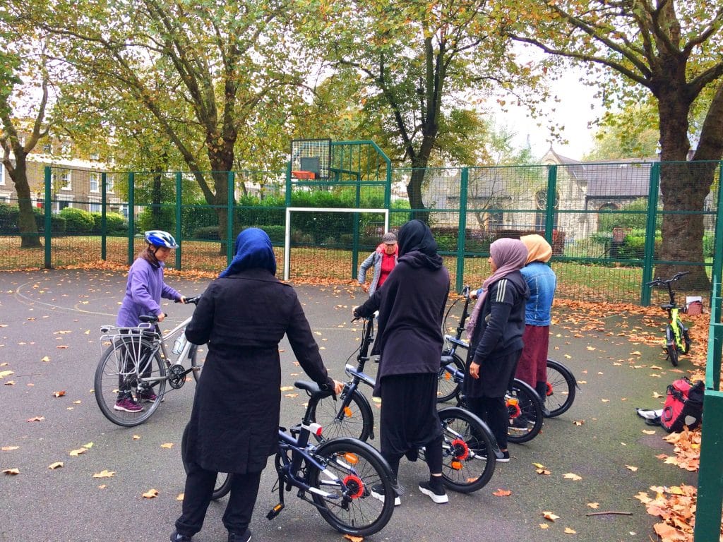 Women only cycle learn to ride session