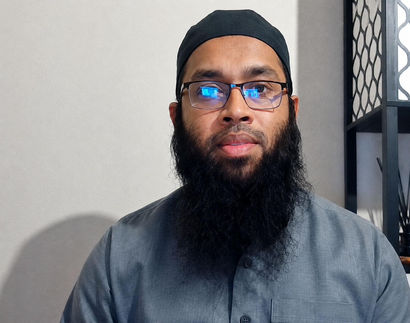 An imam speaking at a webinar about how Muslim diabetics can take part in Ramadan in other ways if they are unable to fast