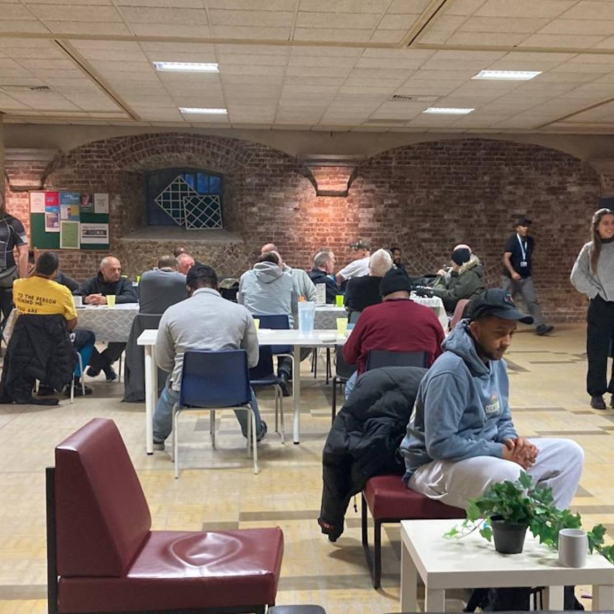 Image of the crypt at All Saints church, where local community group GrowTH meet